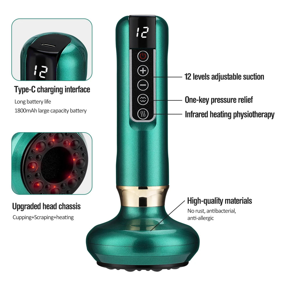 Electric Cupping and Gua Sha Massage Device