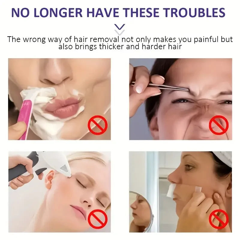 Lip Hair Removal Cream 100g Painless Facial Hair Remover