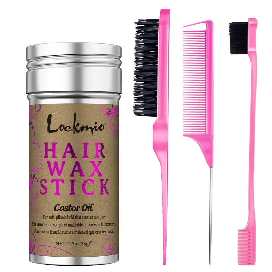 75g Castor Oil Hair Wax Stick for Frizz Control and Edge Styling