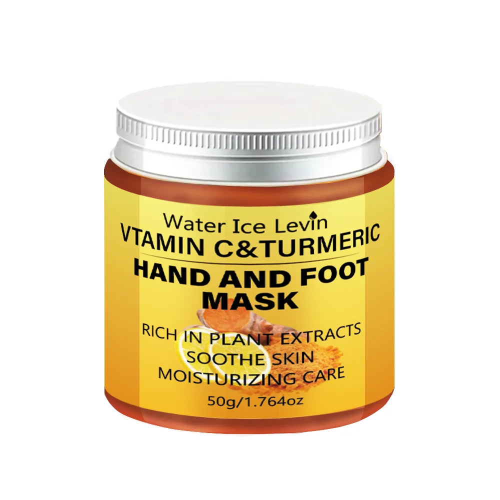 Water Ice Levin Turmeric Hand and Foot Mask Moisturizing Brightening 50g