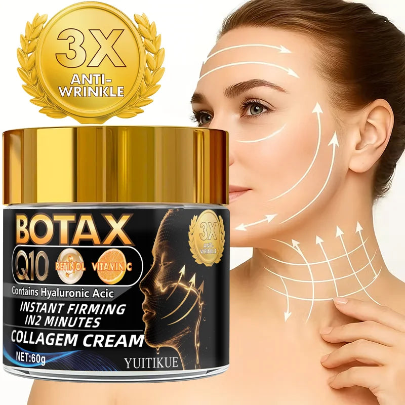 Q10 Collagen Face Cream 60g with Retinol Vitamin C and Hyaluronic Acid - 2