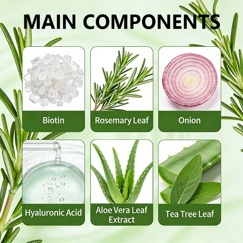 Rosemary Oil Hair Serum Fast Absorbing Scalp Treatment 100ml - 13