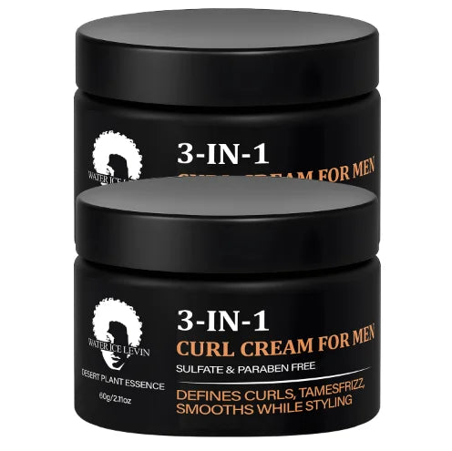 3-in-1 Curl Cream for Men Sulfate and Paraben Free 60g