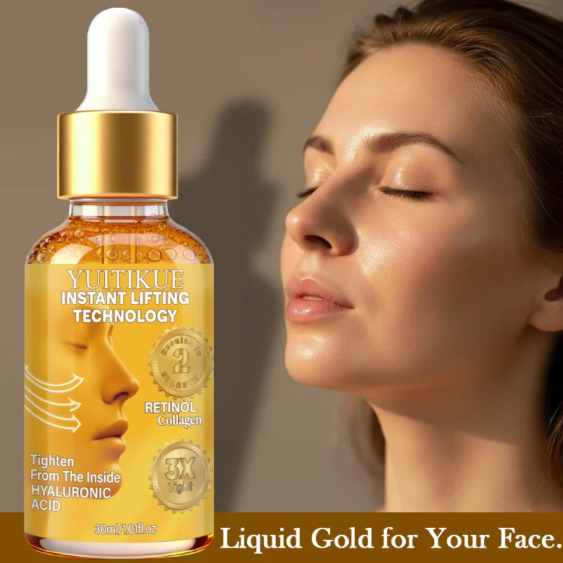 Liquid Gold Face Serum Retinol Collagen Hydrating Lifting Treatment