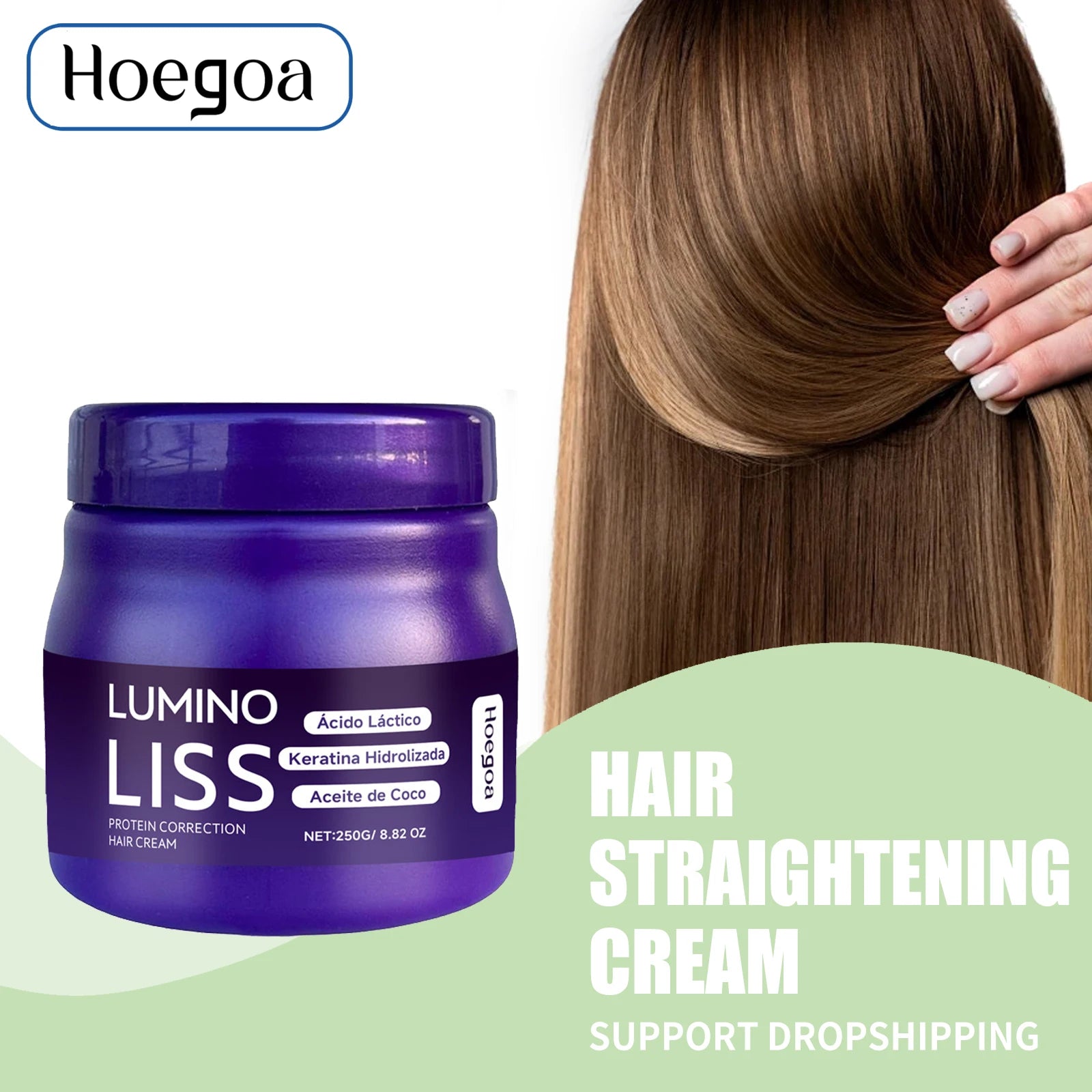 Protein Correction Hair Straightening Cream for Frizzy Hair - 1