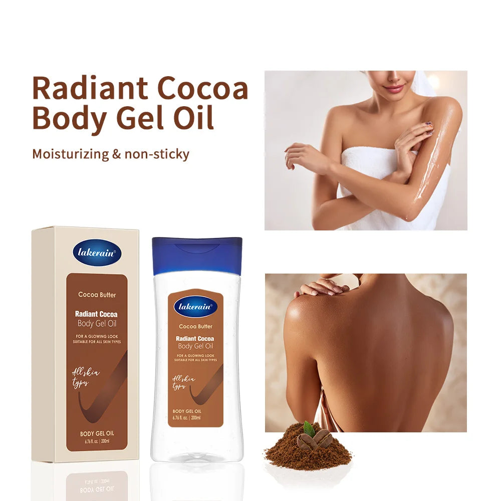 Radiant Cocoa Body Gel Oil for Deep Hydration and Glowing Skin - 20