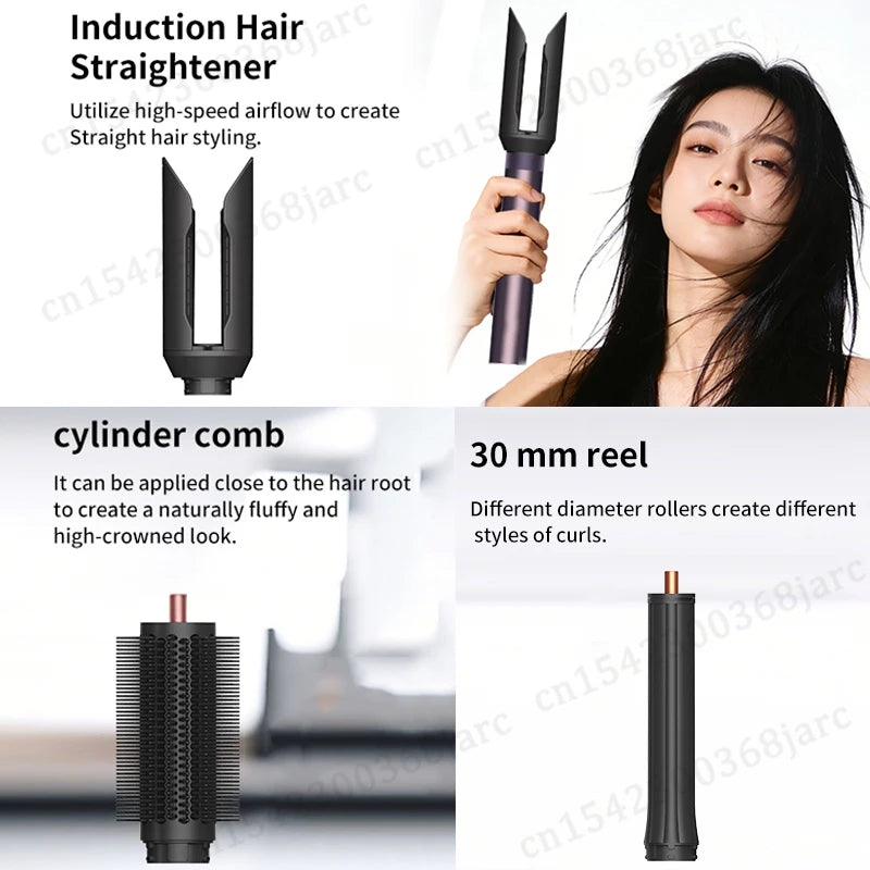 Professional 6-in-1 Hair Styler Dryer and Curling Iron Kit - 4