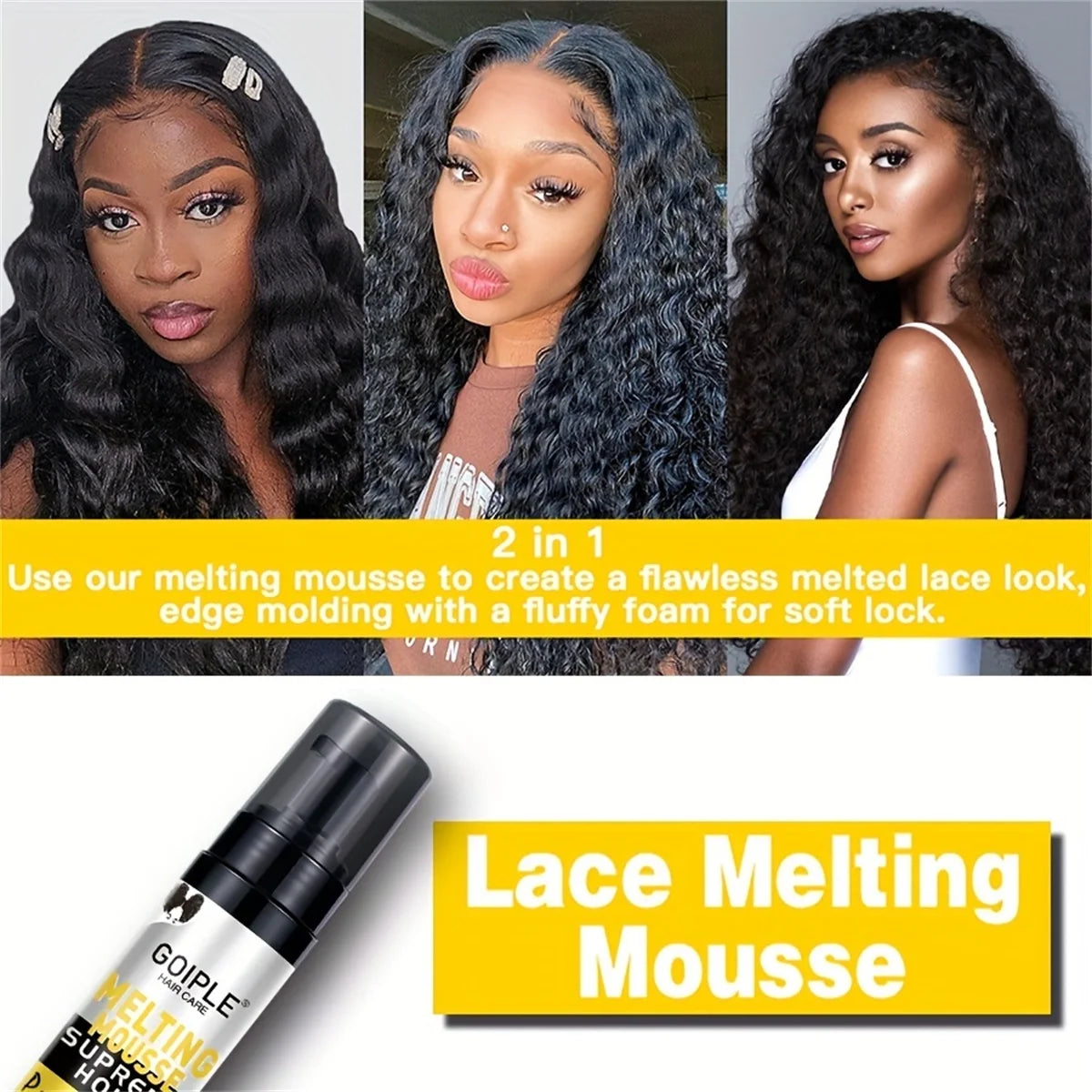 Wig Lace Melting Mousse Invisible Hold and Edge Protector Spray - 6