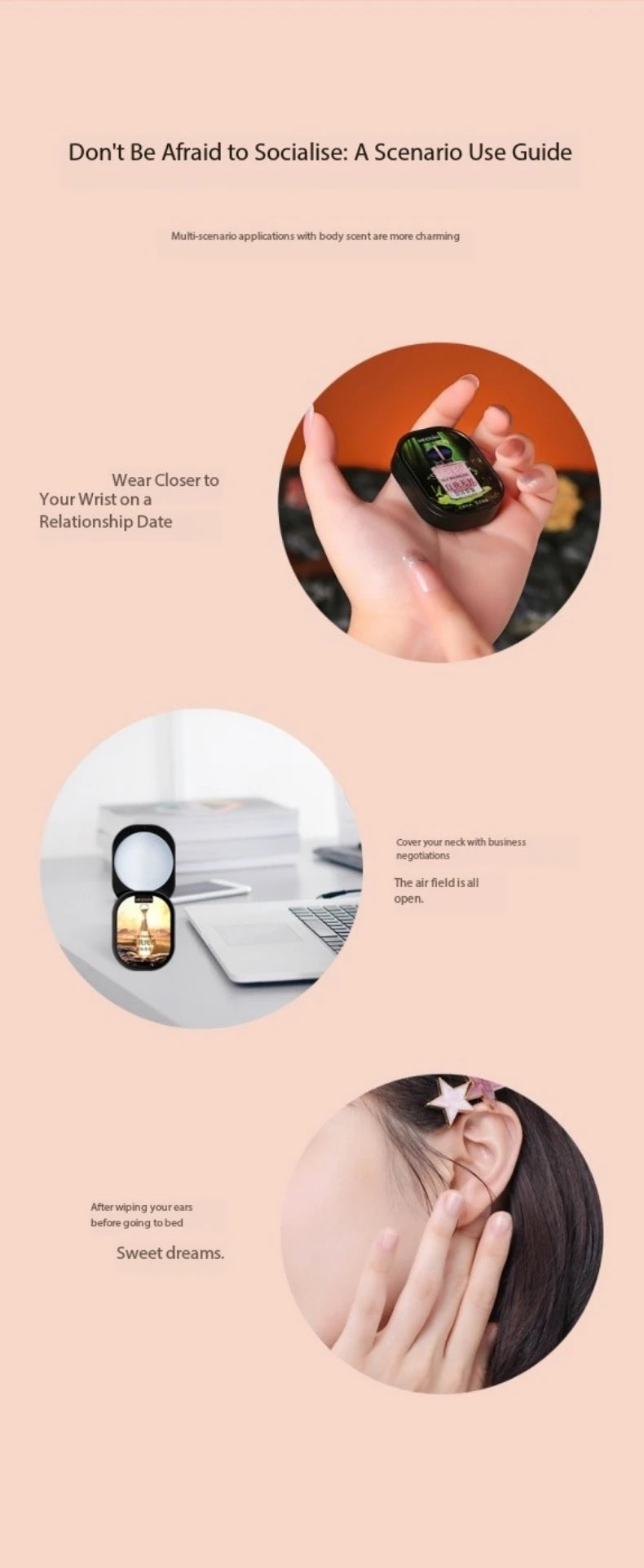 Meidian Solid Fragrance Balm Portable Long Lasting Perfume Set - 16