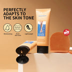 Waterproof Body Foundation and Leg Concealer with Applicator Glove