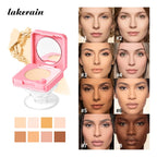 Matte Finish Oil-Control Pressed Powder with Mirror