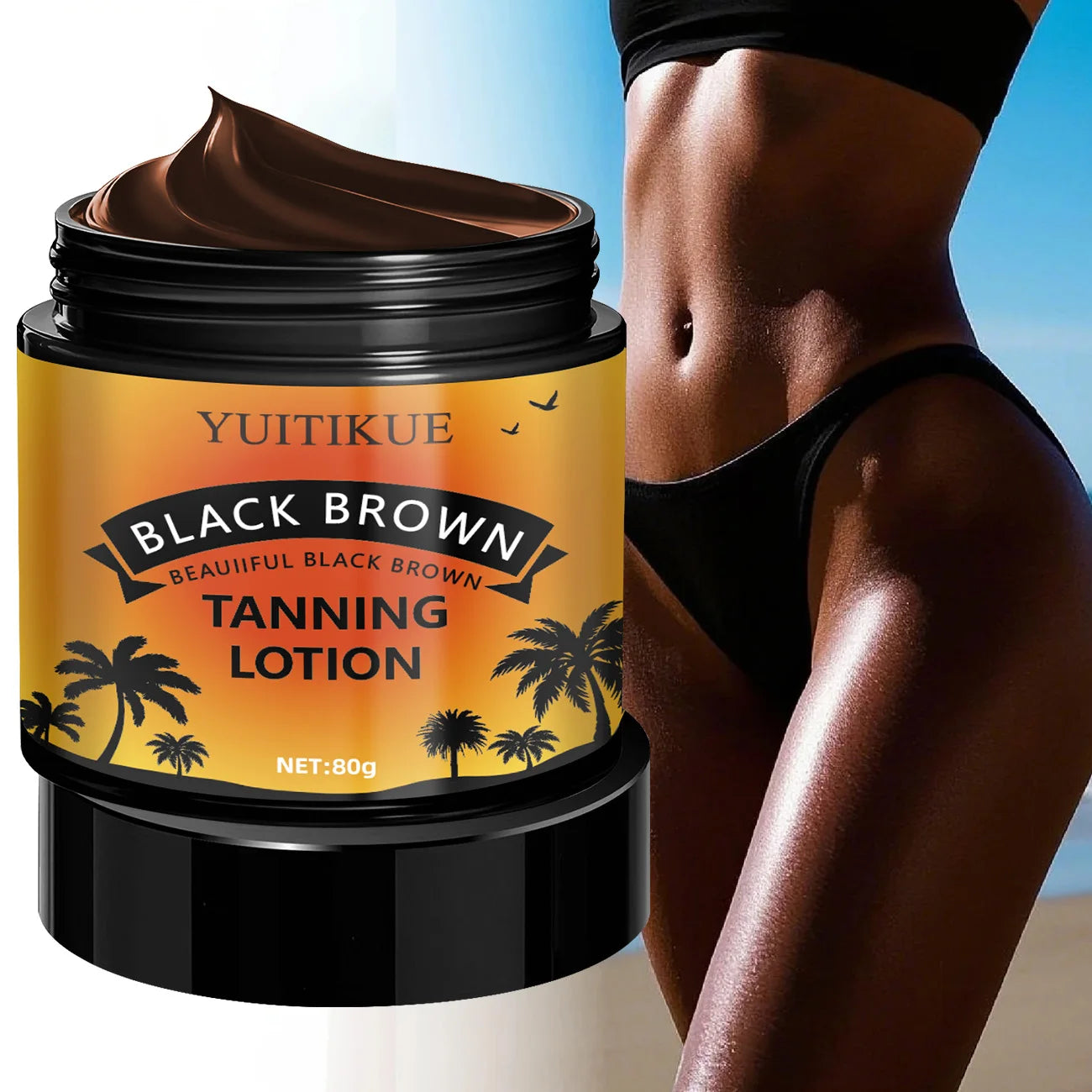 YUITIKUE Sunless Tanning Lotion - Fast Bronzing Moisturizer 80g - 2