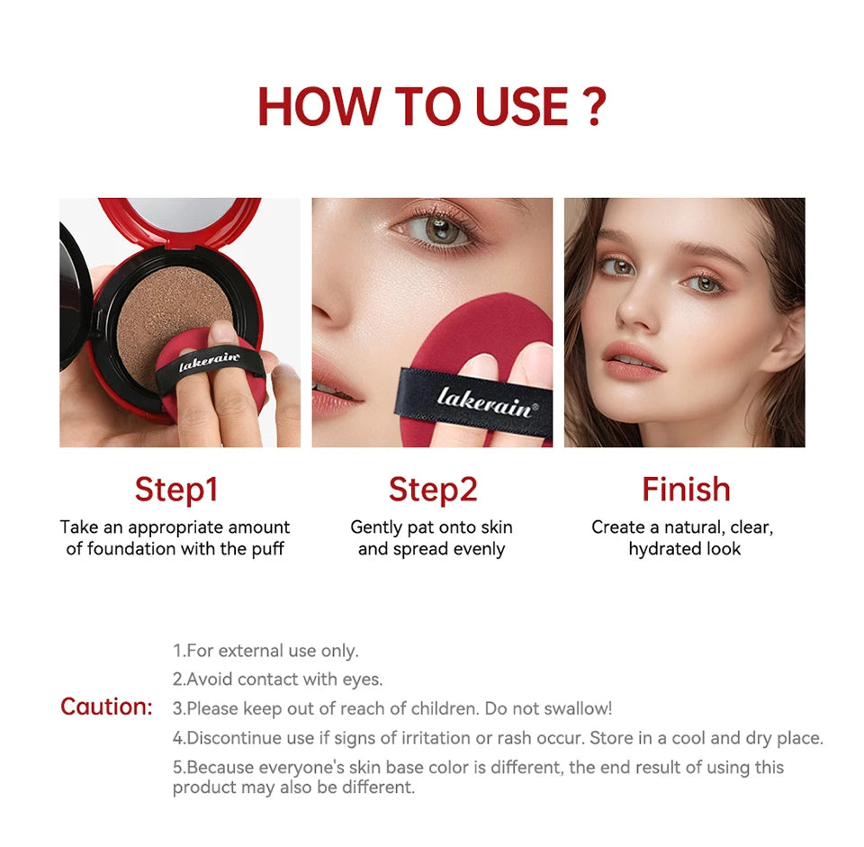 Long-Lasting Air Cushion Foundation for Flawless Coverage