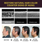 3 in 1 Black Hair Dye Shampoo for Gray Hair Coverage
