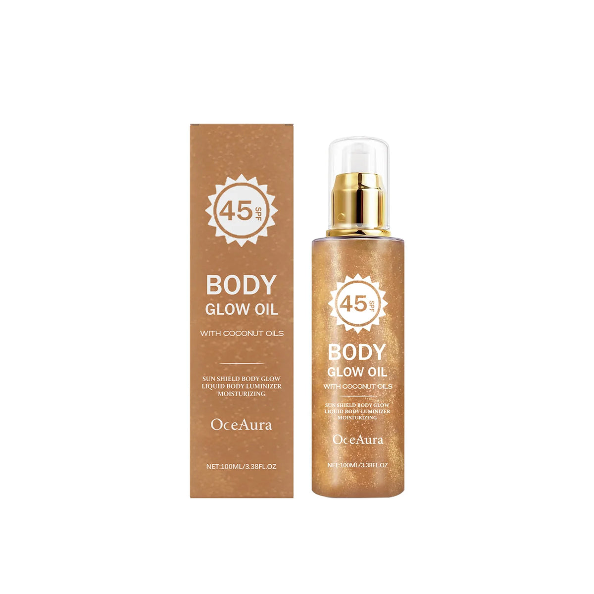 SPF 45 Coconut Glowing Body Oil Sun Protection