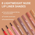 Long-Lasting Waterproof Ballpoint Felt Tip Lip Liner
