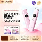 2-in-1 Painless Electric Hair Trimmer for Face and Body