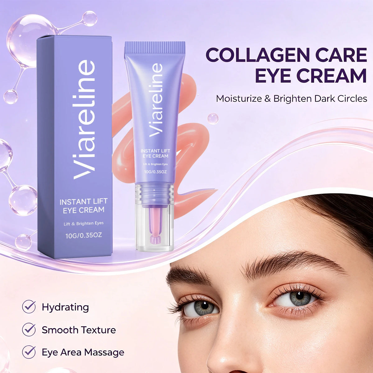 Collagen Hydrating Eye Cream for Dark Circles and Fine Lines