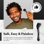 Beard Growth Kit Sandalwood Beard Oil and Facial Hair Roller for Men