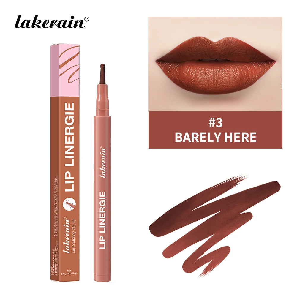 Long-Lasting Waterproof Ballpoint Felt Tip Lip Liner - 34