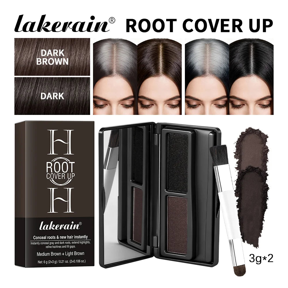 Instant Root Concealer Powder Palette for Gray Hair Coverage