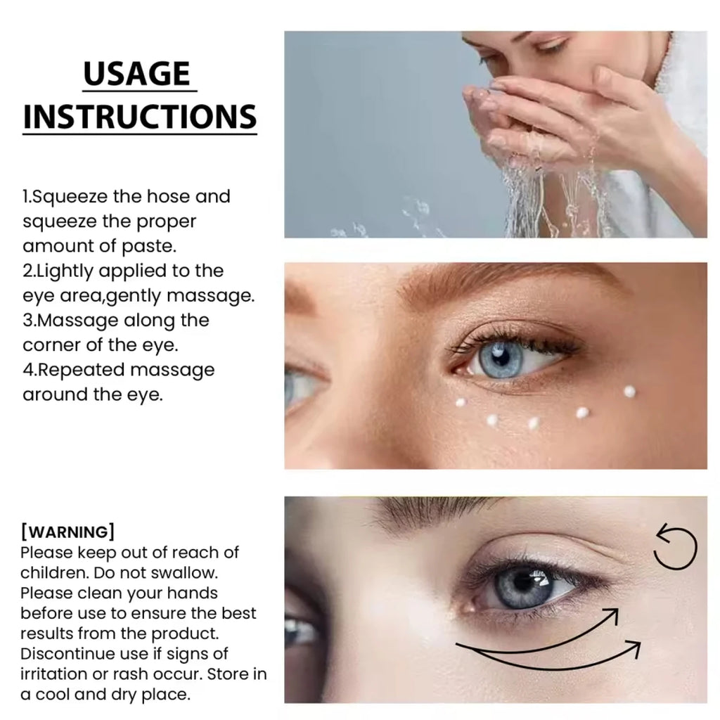 Bee Venom Eye Cream Moisturizing Collagen Serum for Brighter Eyes