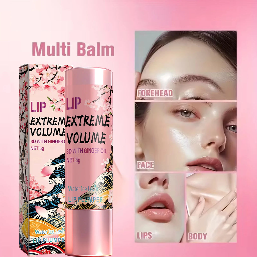 3D Lip Plumper Gloss with Ginger Oil Volumizing Hydrating Care