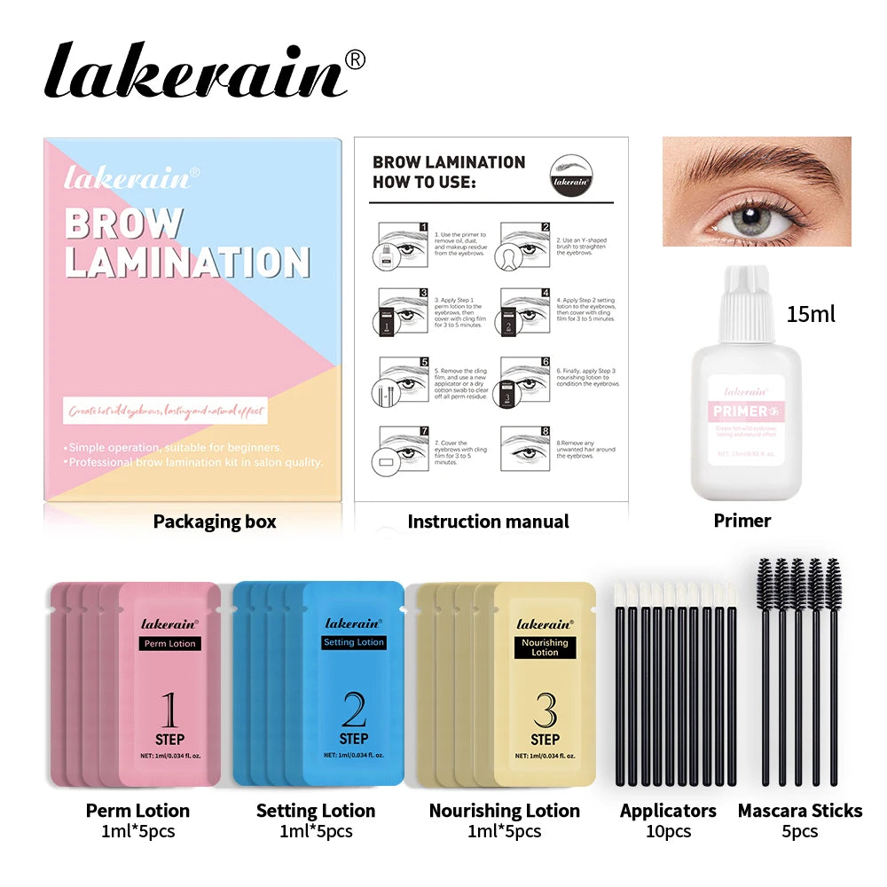 Professional Eyebrow Lamination Kit for Fuller Thicker Brows