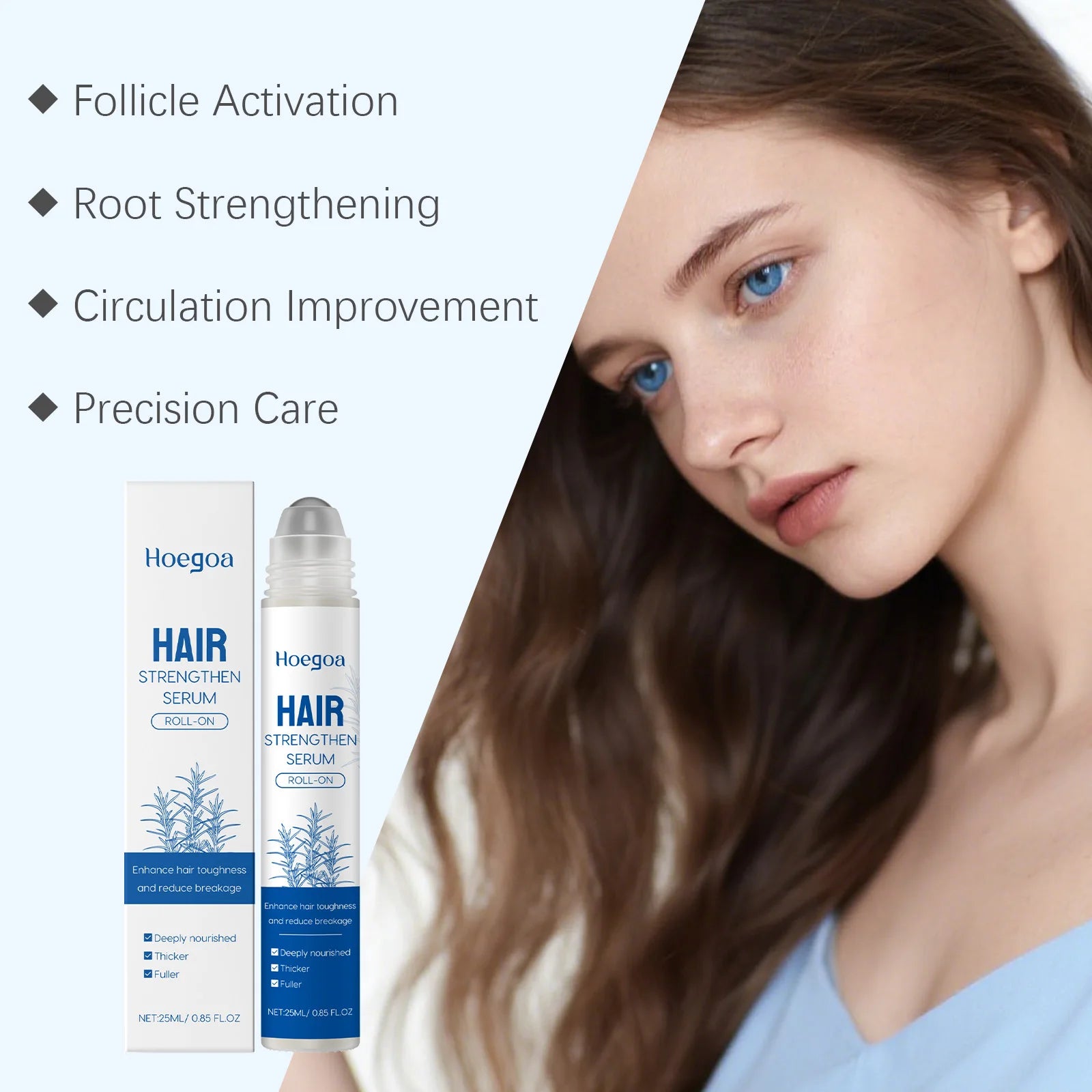 Rosemary Hair Growth Serum Roller for Scalp and Hair Strengthening - 6