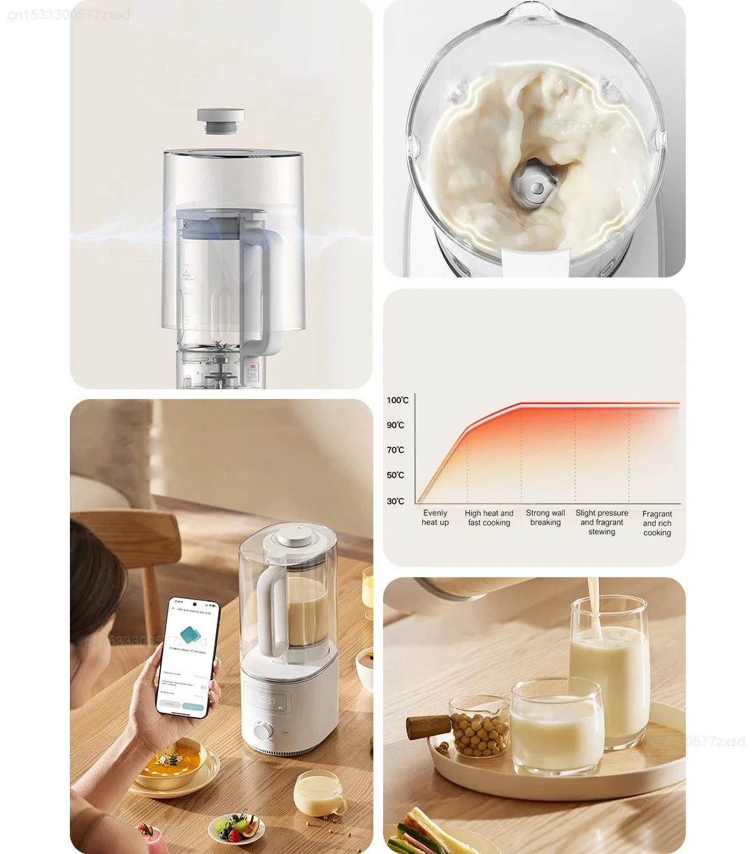 Mijia Smart Quiet Blender S2 Kitchen Food Processor and Juicer - 8
