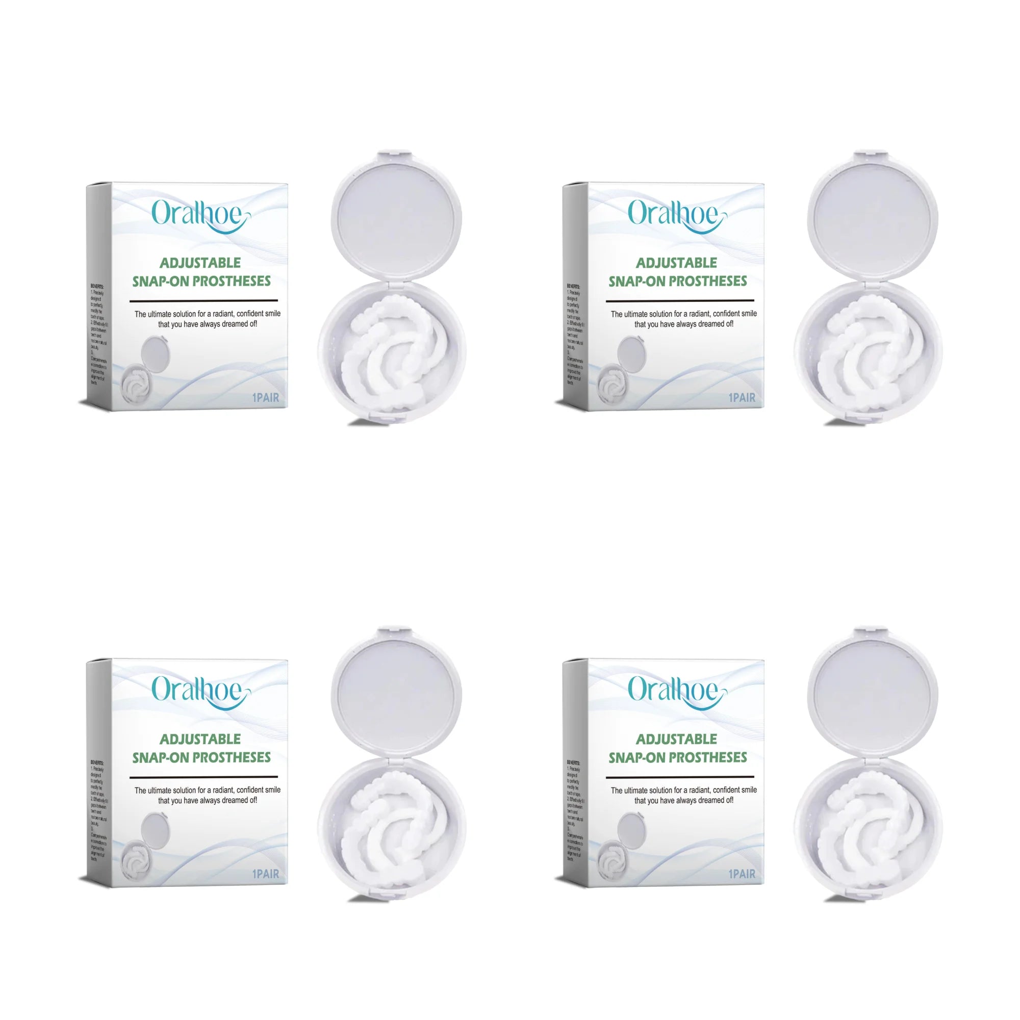 Adjustable Snap-On Smile Veneers for Teeth Gaps and Stains - 13