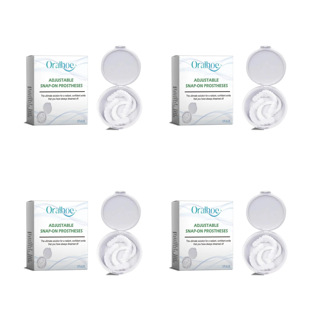Adjustable Snap-On Smile Veneers for Teeth Gaps and Stains