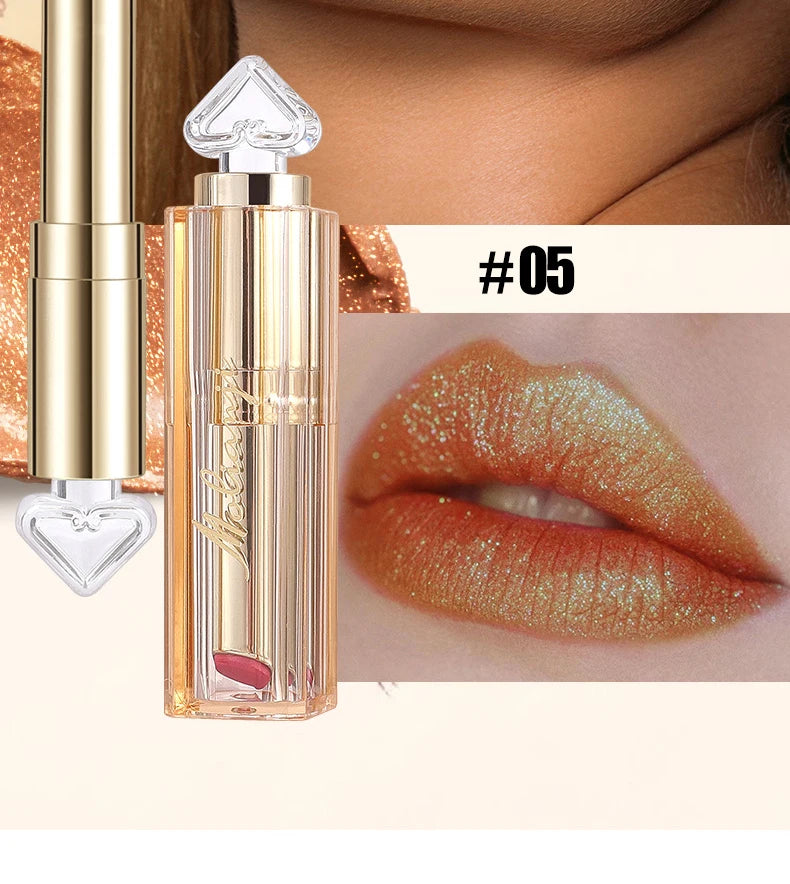 Shiny Lipstick Waterproof Long Lasting Glitter Lip Gloss - 17