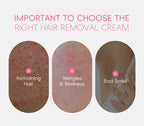 Gentle Painless Hair Removal Cream for Sensitive Body Areas