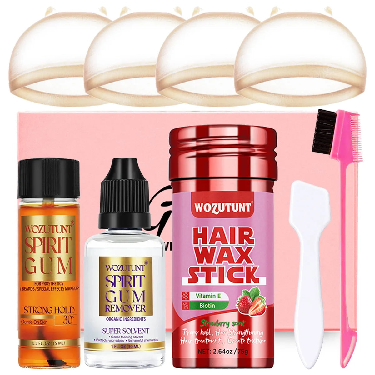 Spirit Gum Adhesive Remover and Hair Wax Stick Set for SFX Makeup - 1