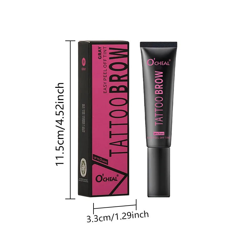 OCHEAL Waterproof Tattoo Eyebrow Gel Long Lasting Peel Off Brow Tint