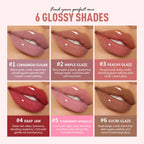 Hydrating Tinted Lip Gloss Serum for Shiny Plump Lips