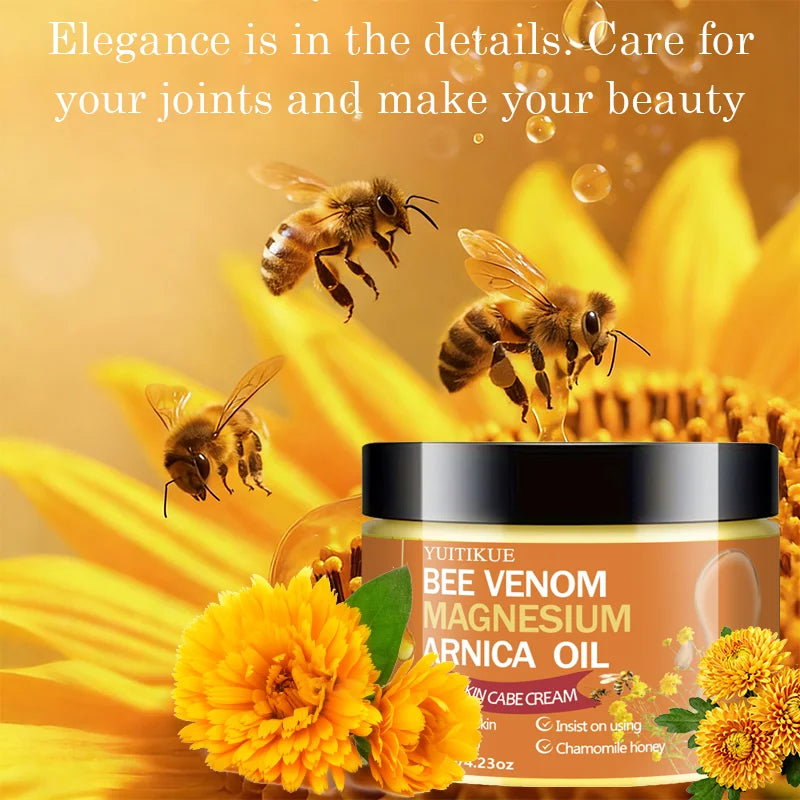 YUITIKUE Bee Venom Magnesium Arnica Joint Cream Moisturizing Body Balm - 6