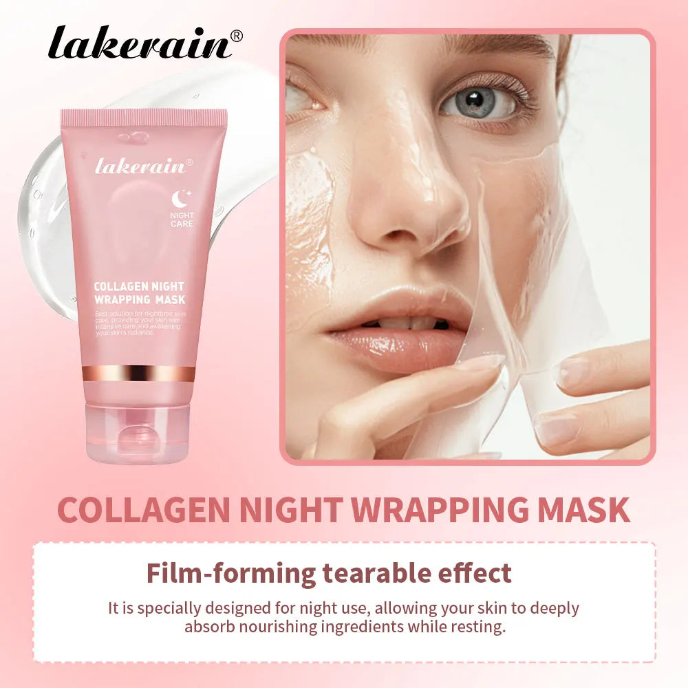 Collagen and Turmeric Overnight Wrapping Peel Off Face Mask Duo - 3