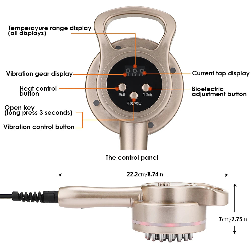 Electric Microcurrent Body Massager for Cellulite and Muscle Relief