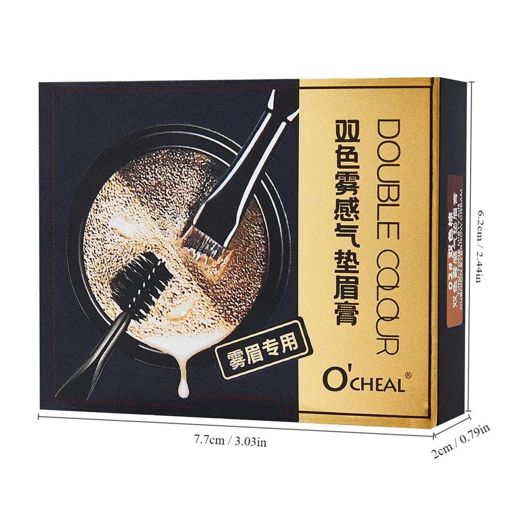 Two Tone Matte Eyebrow Cream Long Lasting Waterproof Brow Makeup