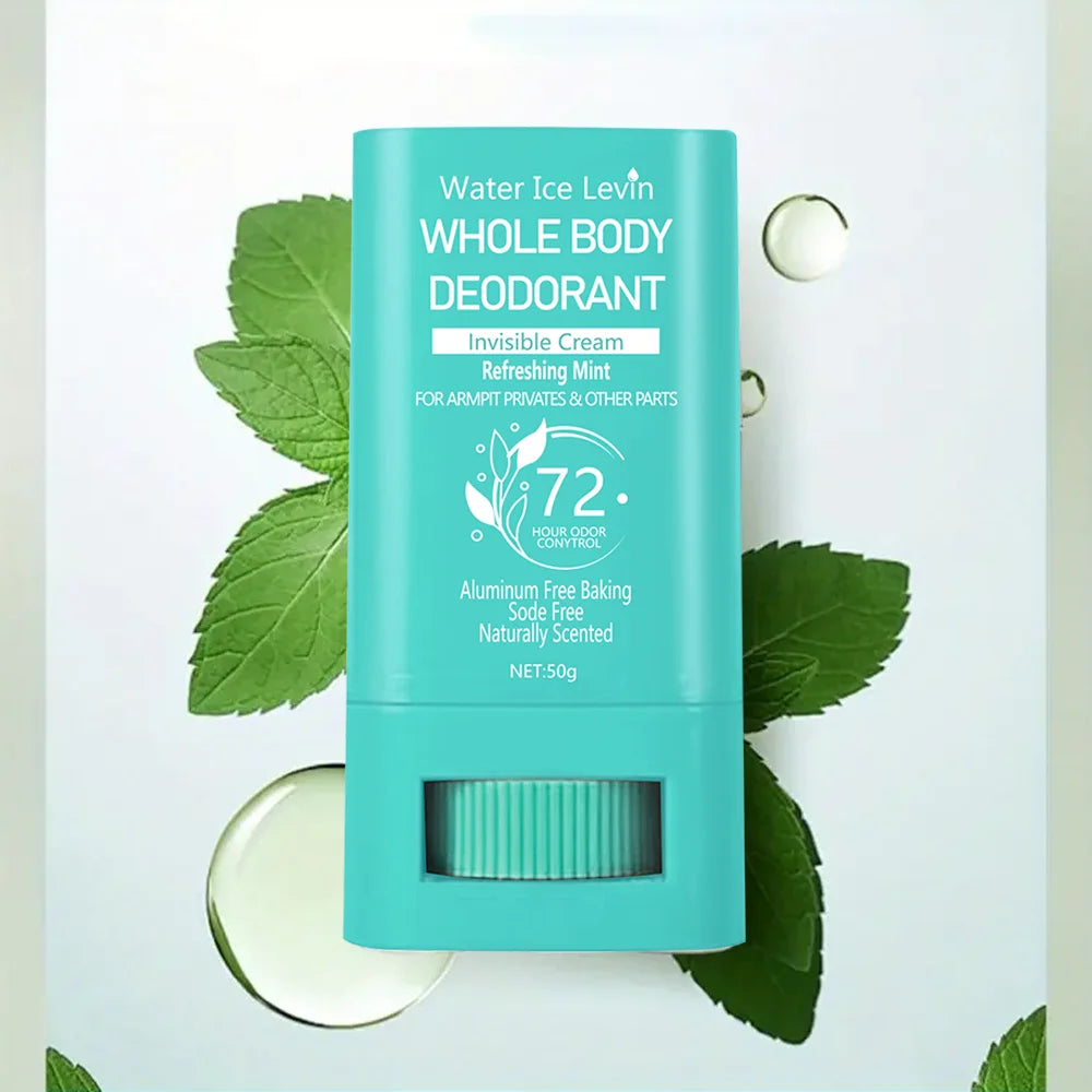 Whole Body Deodorant Invisible Cream Stick Anti Sweat Refreshing Mint