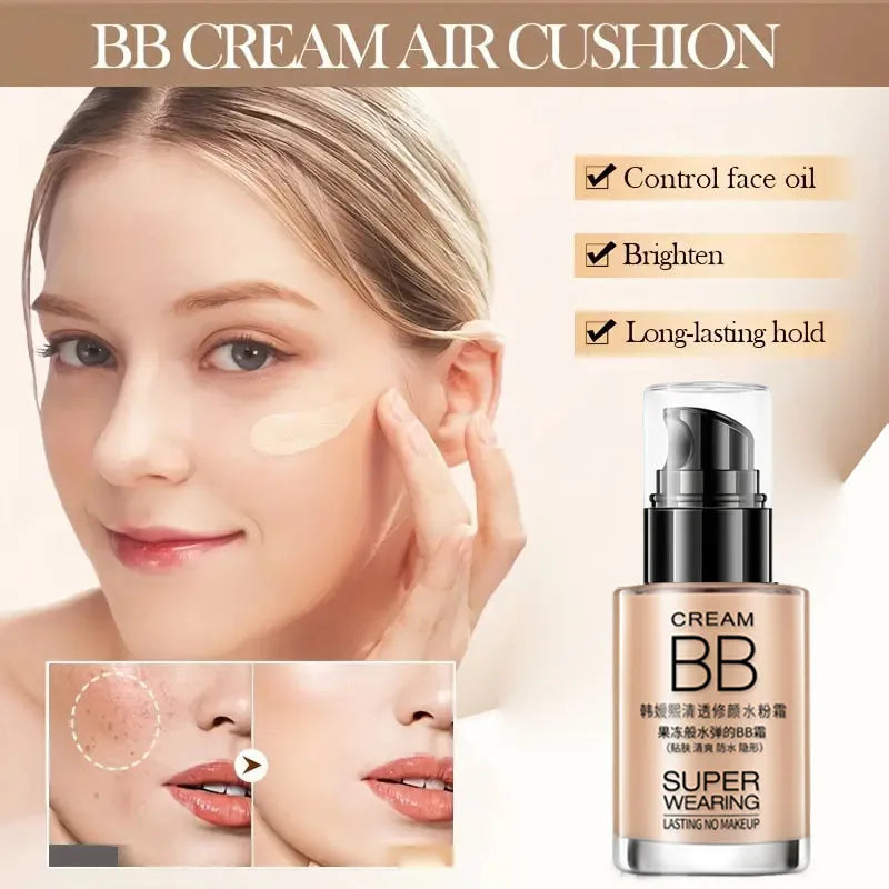 BB Foundation Cream Moisturizing Waterproof Long Lasting Concealer - 3