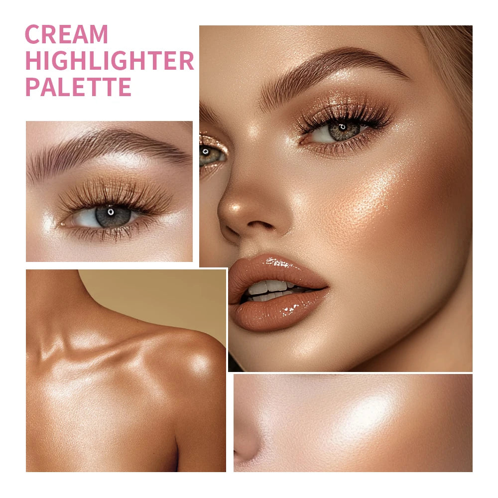 8-Color Cream Highlighter and Contouring Palette - 3