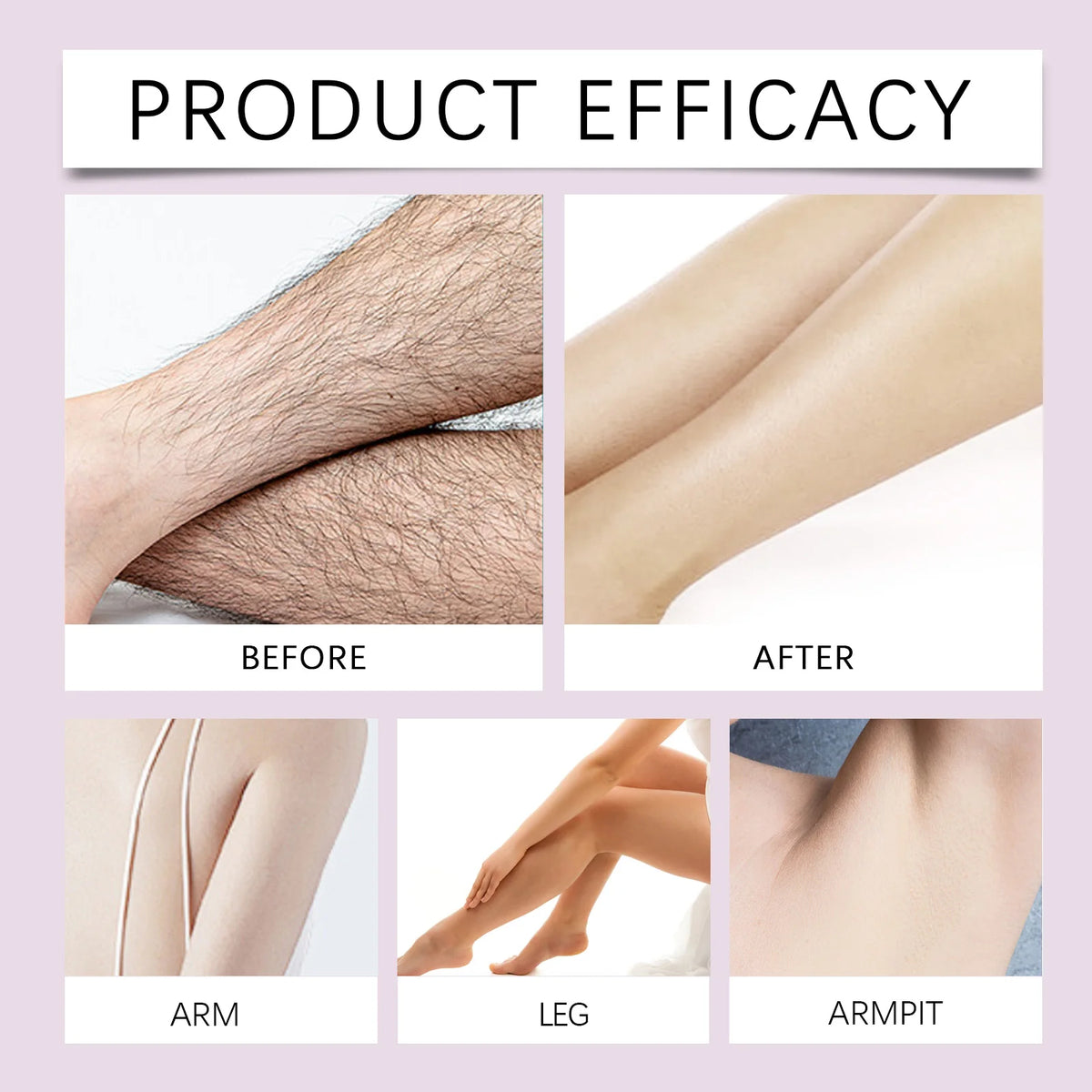 Painless Body Hair Removal Cream for Sensitive Skin