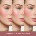 Matte Cream to Powder Bouncy Blush for Natural Flush