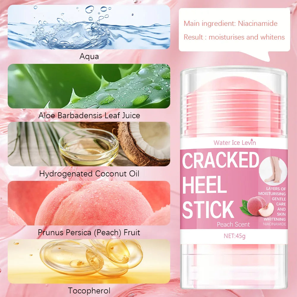 Peach Moisturizing Stick Cracked Heel Repair Cream for Dry Feet