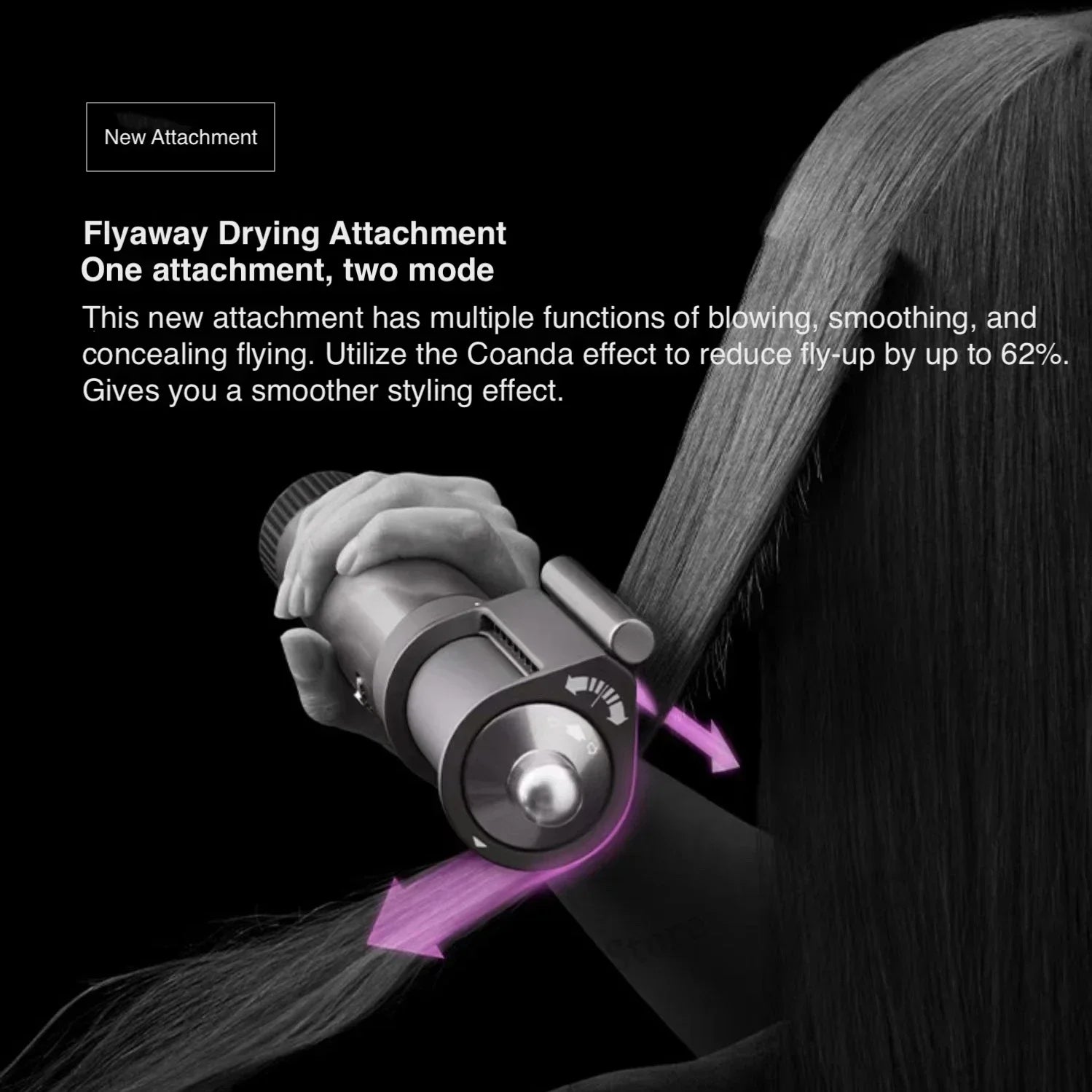 Flyaway Attachment for Dyson Airwrap HS01 and HS05 Smoothing Nozzle - 11
