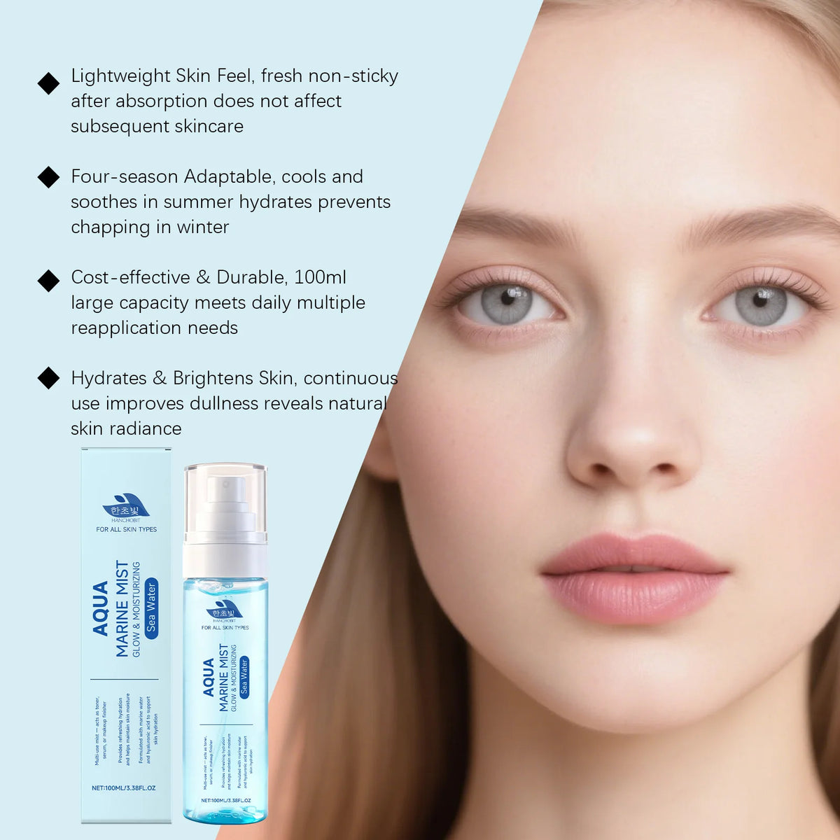 Hydrating Sea Water and Hyaluronic Acid Face Mist