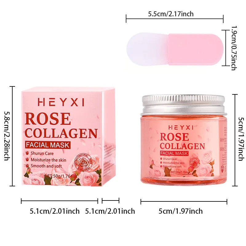 Heyxi Rose Collagen Peel Off Facial Mask Deep Moisturizing Treatment - 4